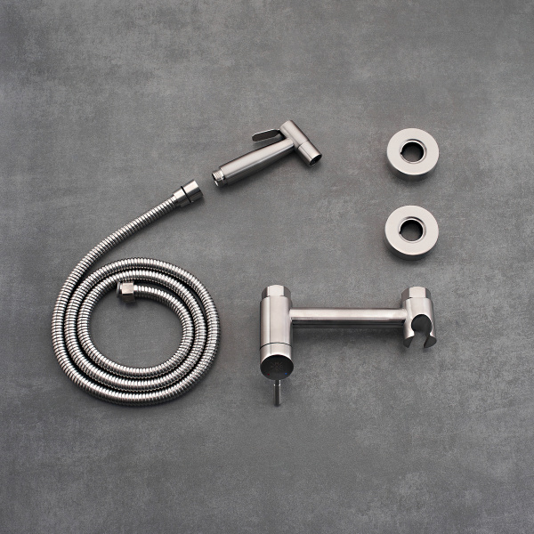 Гигиенический душ со смесителем РМС SUS129-5-2 Нержавеющая сталь