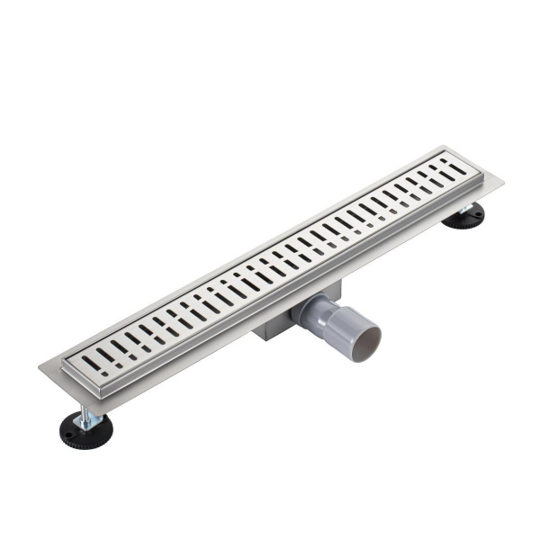 Трап для душа линейный РМС ТЛ03-80х7см Нержавеющая сталь