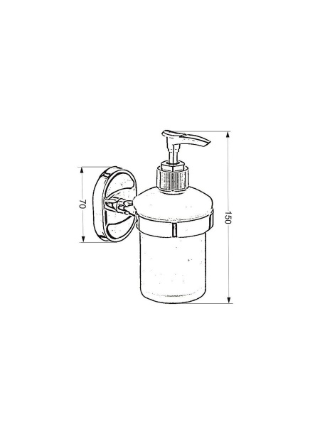 Дозатор для жидкого мыла РМС A6022 крепление к стене