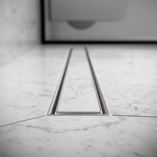 Трап для душа линейный РМС ТЛ02-80х7см Нержавеющая сталь