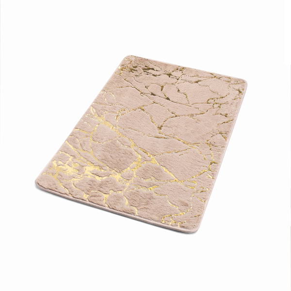 Коврик для ванной РМС К-06БЖ-50х80 Мармор Бежевый