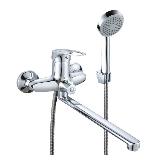 Смеситель для ванны с душем РМС SL55-006E однорычажный Хром