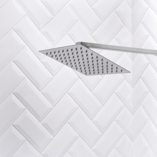 Душевая стойка РМС SUS125-009DK с тропическим душем Нержавеющая сталь