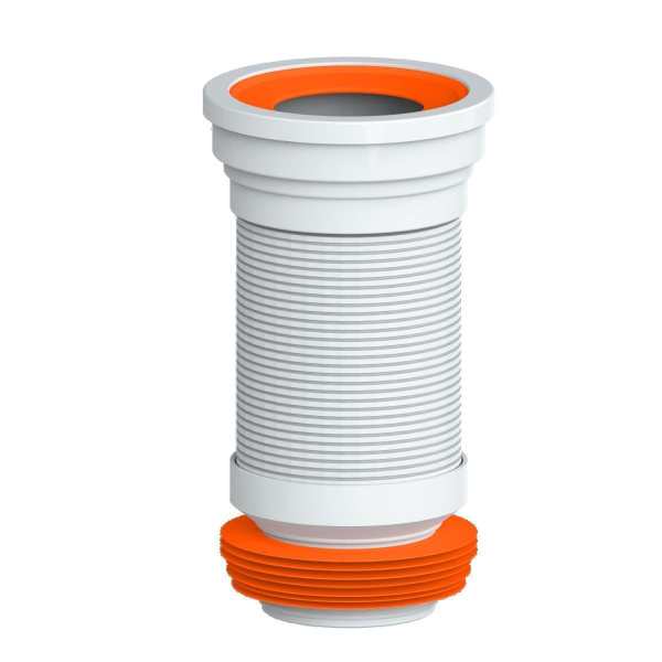 Отвод для унитаза РМС ОУА-0,35 армированный Белый