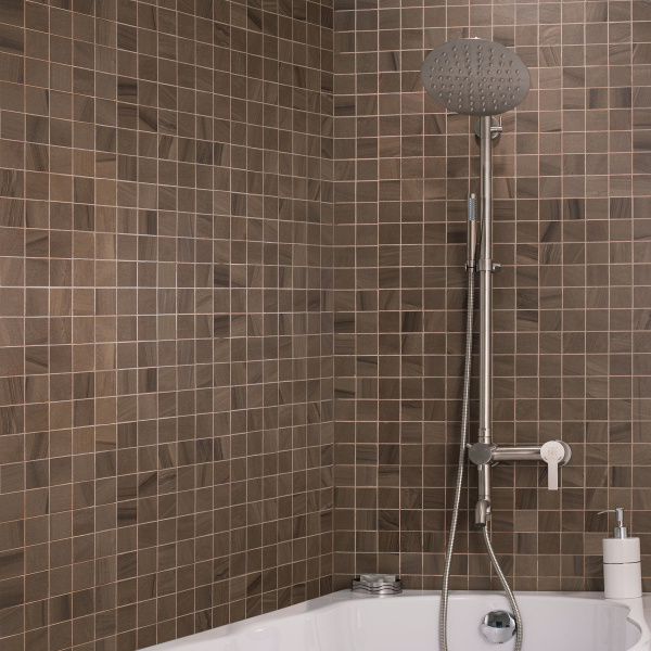 Душевая стойка РМС SUS124-009DK с тропическим душем Нержавеющая сталь