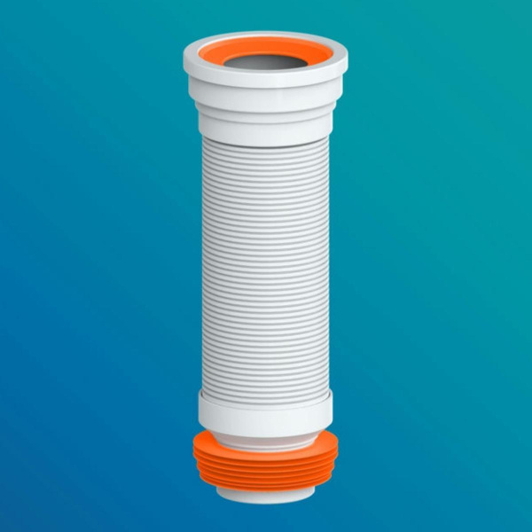 Отвод для унитаза РМС ОУА-0,55 армированный Белый