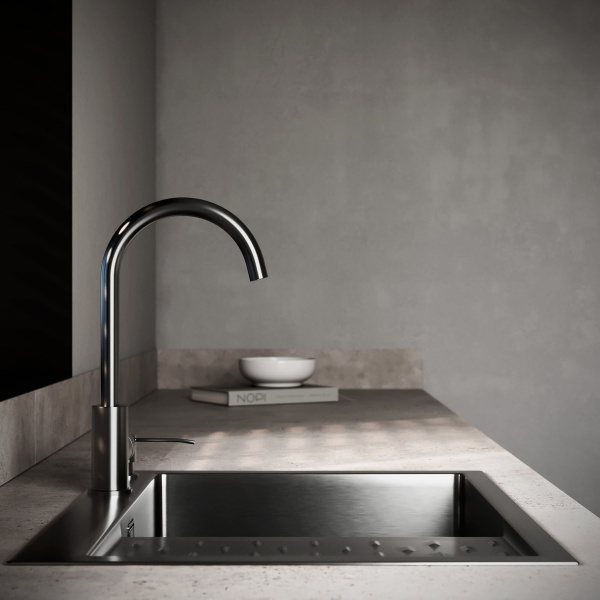 MRK-6350BL-R Набор 2 в1 РМС/кухонная мойка с левым крылом + дозатор