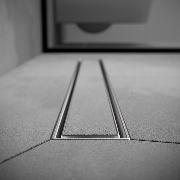 Трап для душа линейный РМС ТЛ01-60х7см Нержавеющая сталь