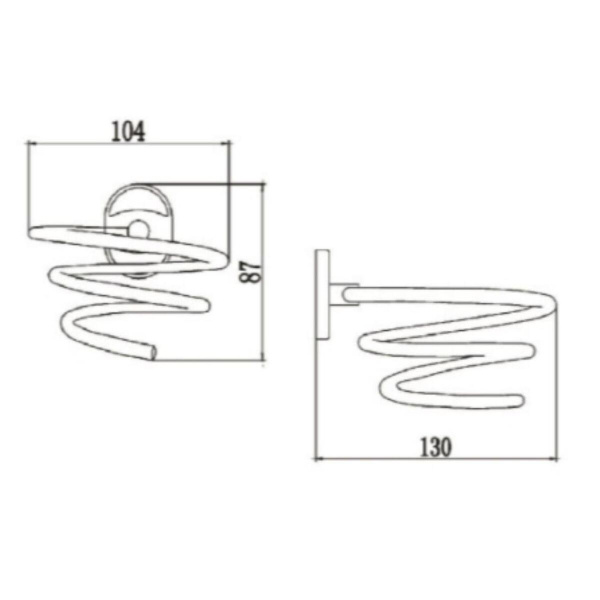 Держатель для фена РМС A1023-1 Пружина