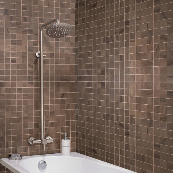 Душевая стойка РМС SUS124-003DK-3 с тропическим душем Нержавеющая сталь