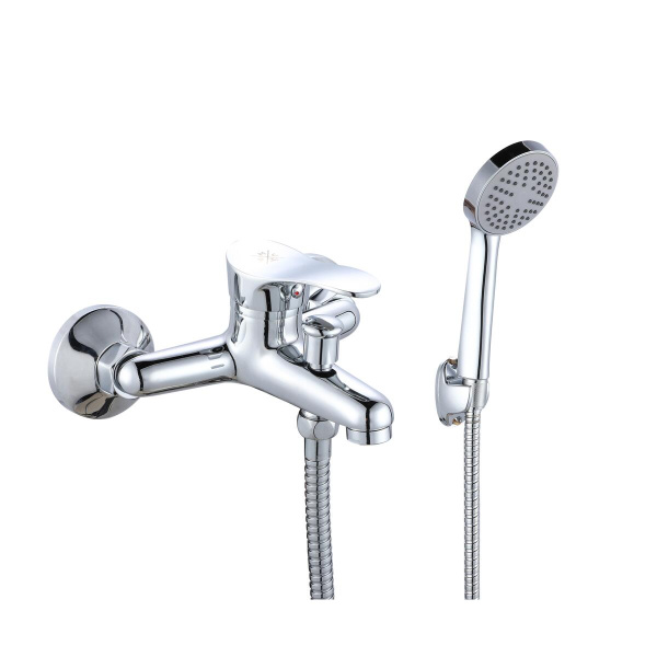 Смеситель для ванны с душем РМС SL86-009 однорычажный Хром