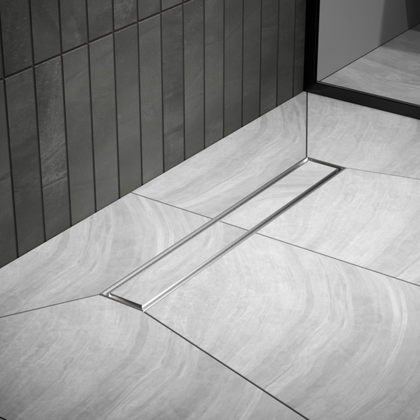 Трап для душа линейный РМС ТЛ02-50х7см Нержавеющая сталь