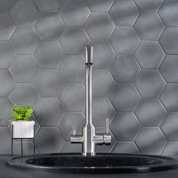 Смеситель для кухни РМС SUS124-017F-015 с фильтром для питьевой воды Нержавеющая сталь