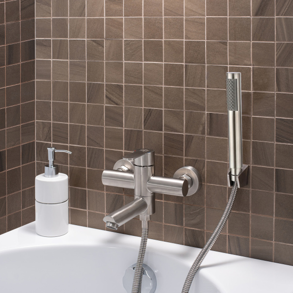 Смеситель  для ванны с душем РМС SUS124-009E Нержавеющая сталь