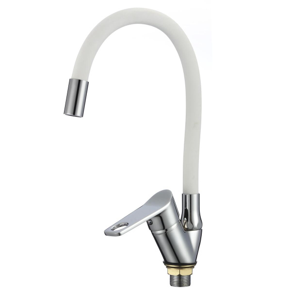 Смеситель для кухни РМС SL137W-016F с гибким изливом Хром