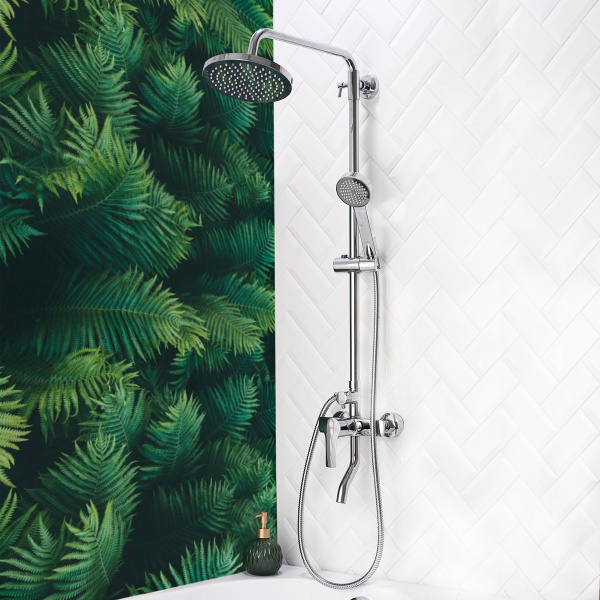 Душевая стойка BOOU B7057SB-31 с тропическим душем Латунь