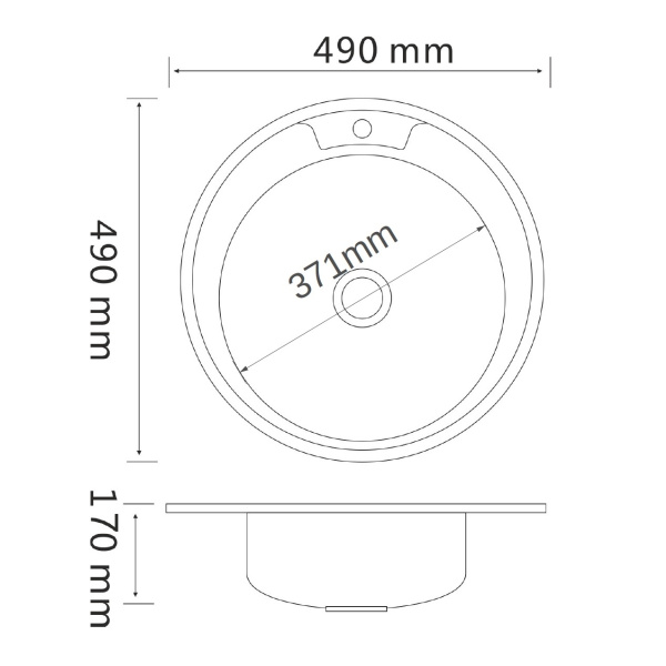 Мойка для кухни РМС MD6-49 Врезная матовая