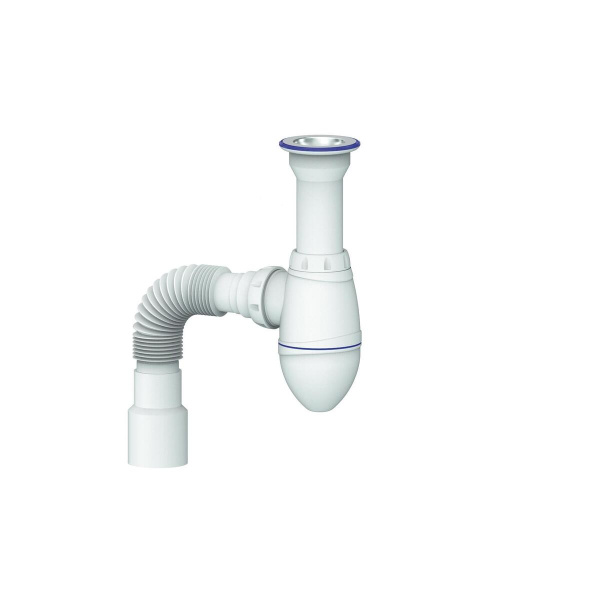 Сифон для раковины литой Unicorn A120 Гибкий отвод