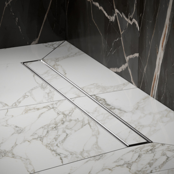 Трап для душа линейный РМС ТЛ01-70х7см Нержавеющая сталь